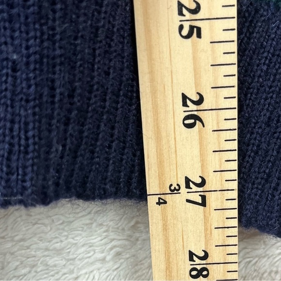 Vintage BRITISH WOOL NATURALLY Striped Button Up Cardigan Fair Isle Large Yellow - Picture 12 of 14